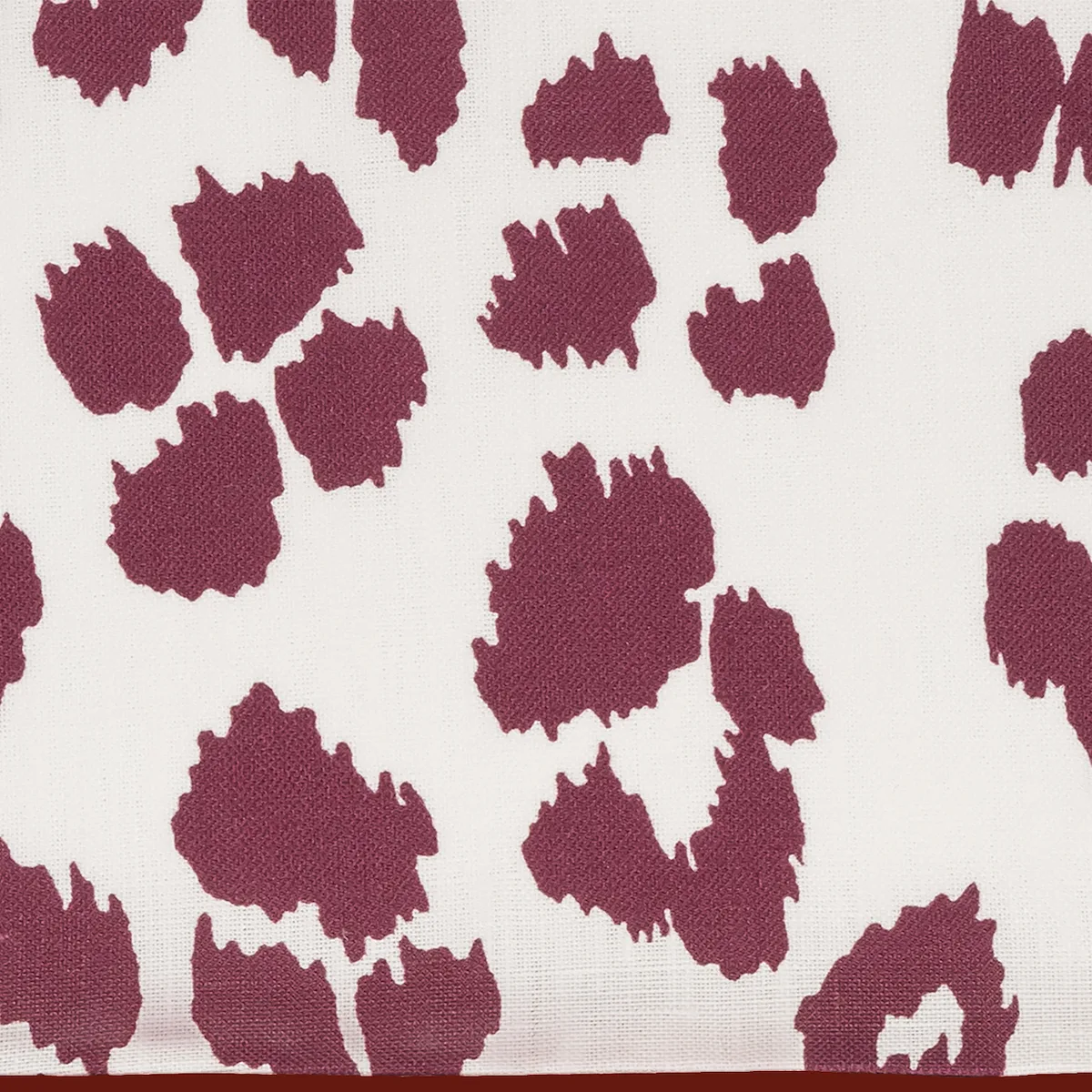 Schumacher Iconic Leopard Linen Sleep Mask in Crimson (MSC070SMSK0C)