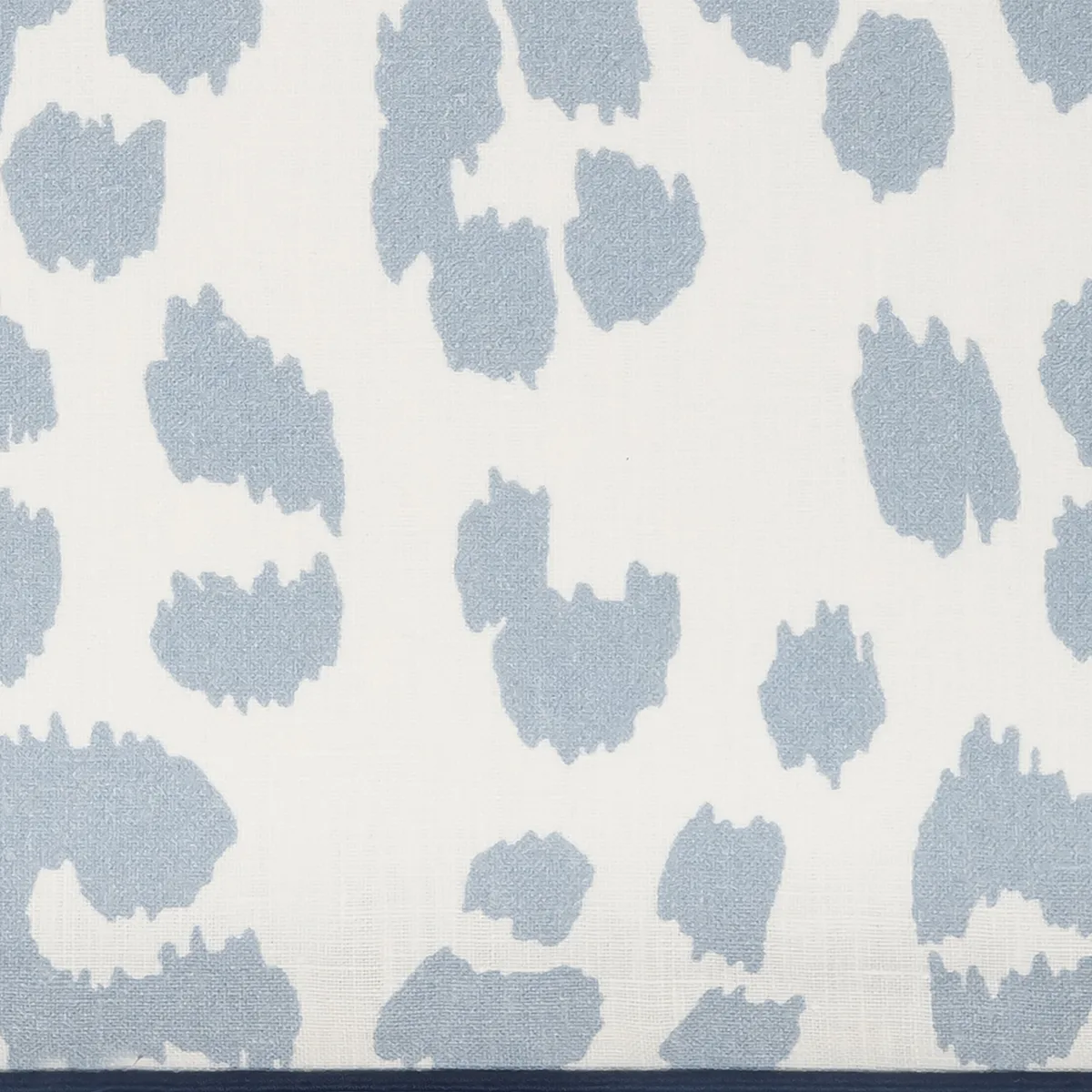 Schumacher Iconic Leopard Linen Sleep Mask in Sky (MSC070SMSKSY)