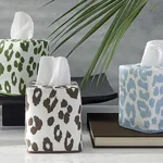 Schumacher Iconic Leopard Tissue Box Cover in Green (MSC022TISSUERG)