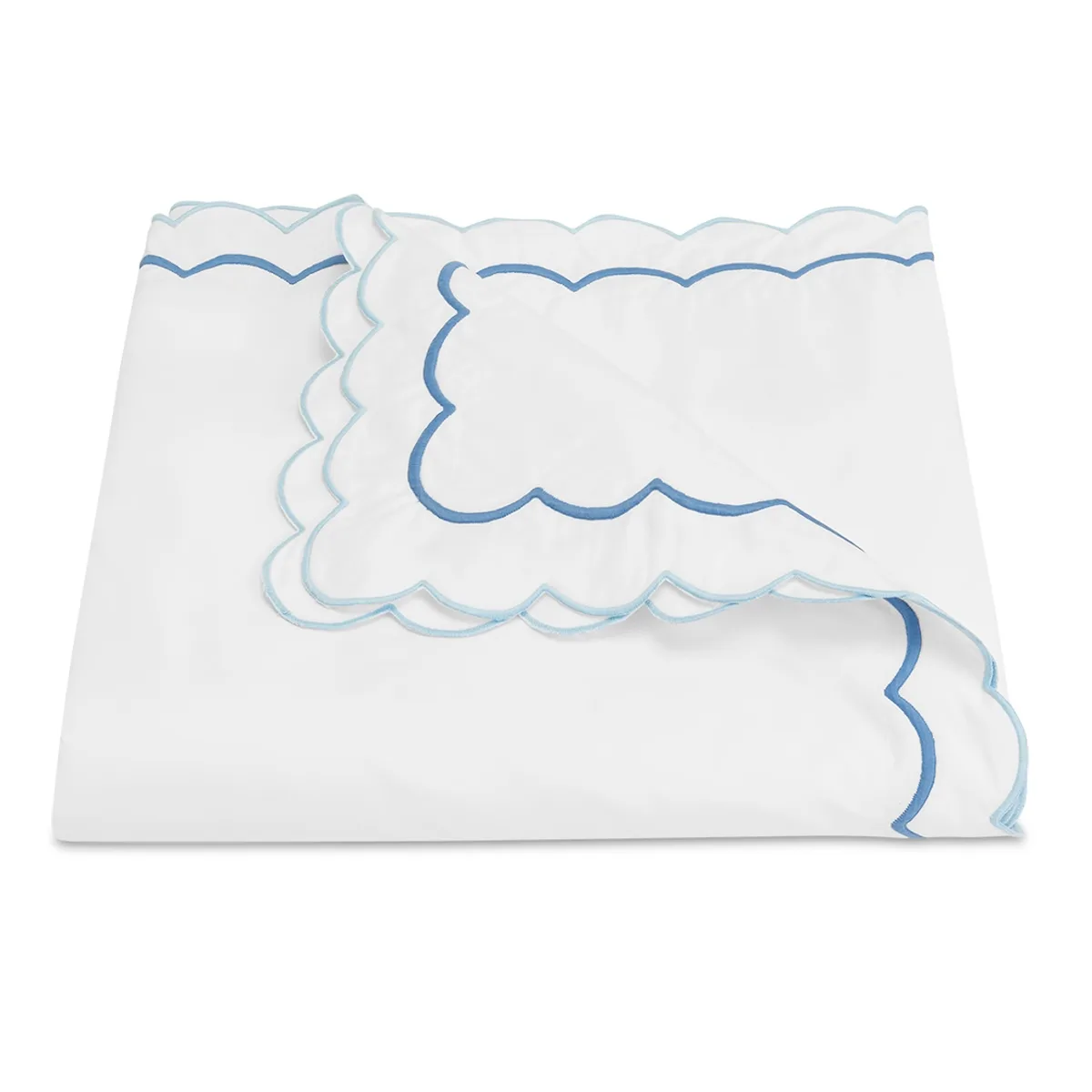 Schumacher India Duvet Cover in Azure