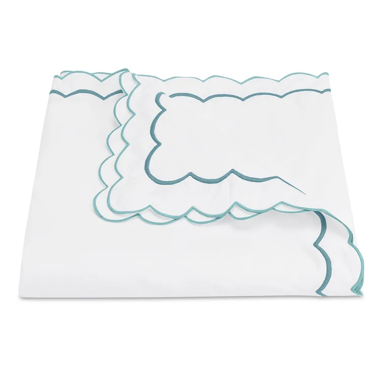 Schumacher India Duvet Cover in Cerulean
