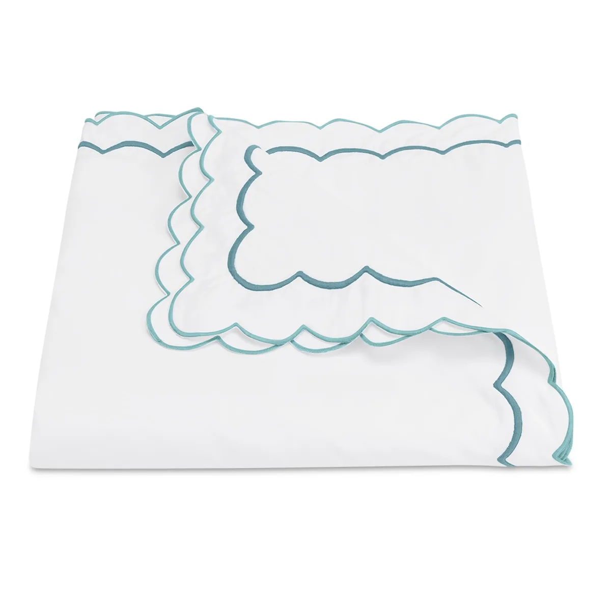 Schumacher India Duvet Cover in Cerulean