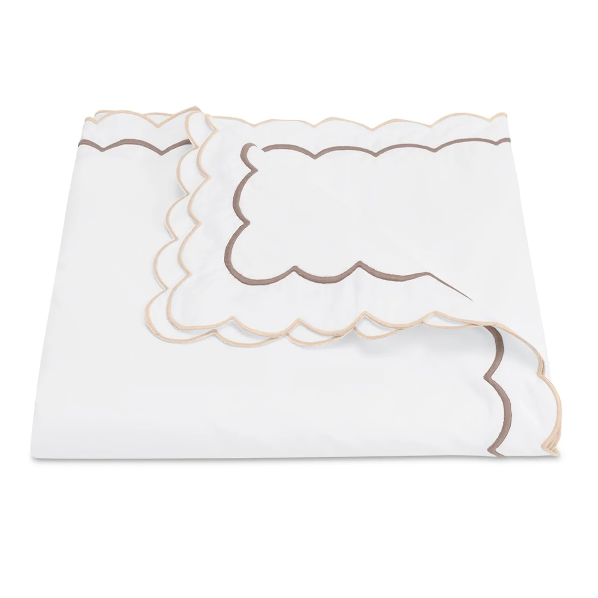 Schumacher India Duvet Cover in Driftwood