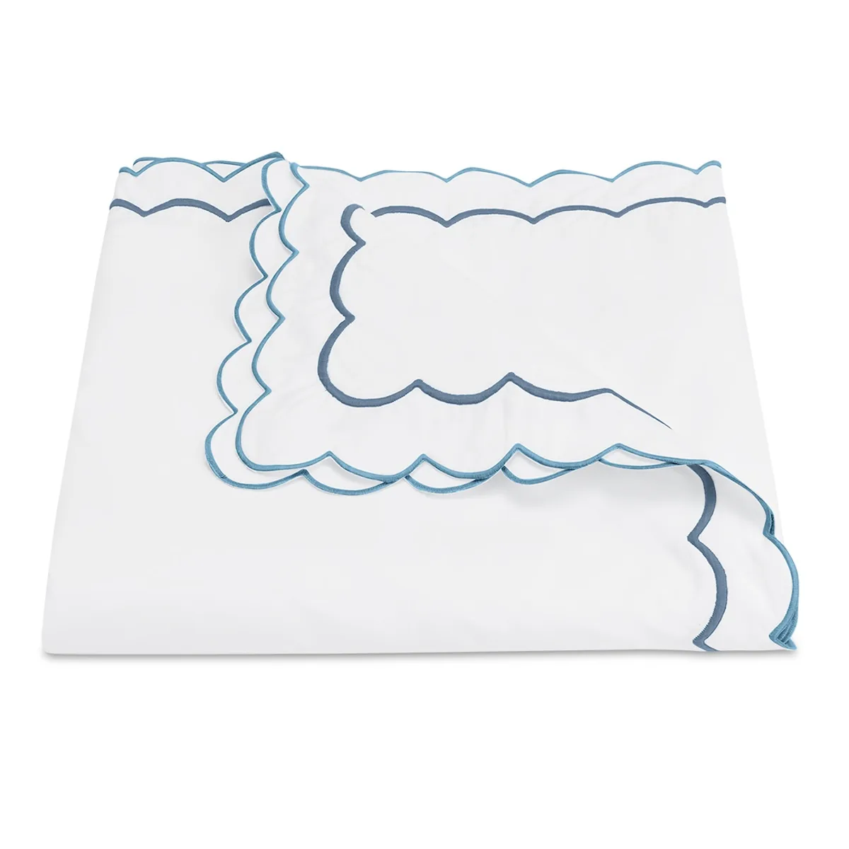 Schumacher India Duvet Cover in Hazy Blue