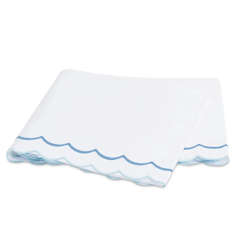 Schumacher India Flat Sheet in Azure