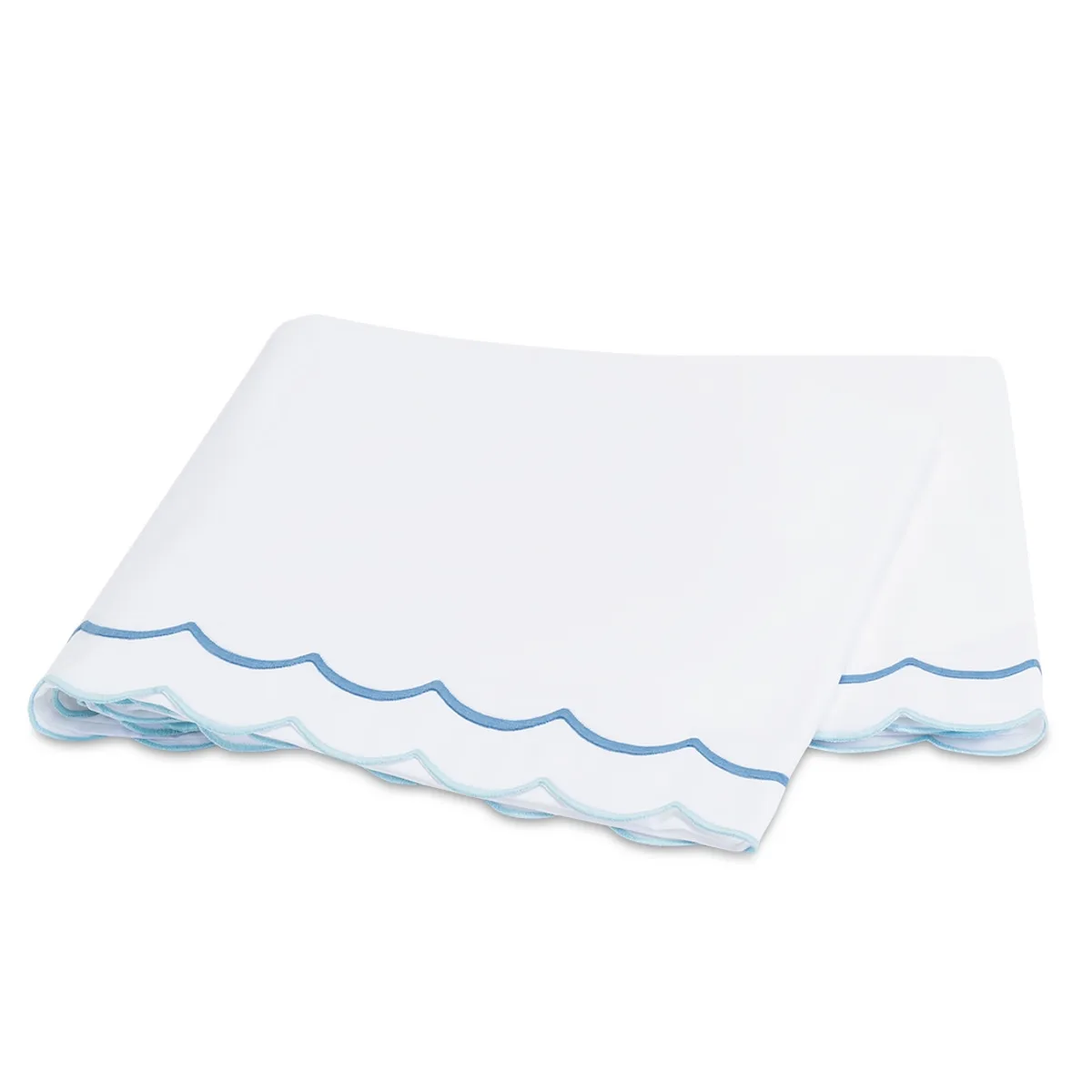 Schumacher India Flat Sheet in Azure