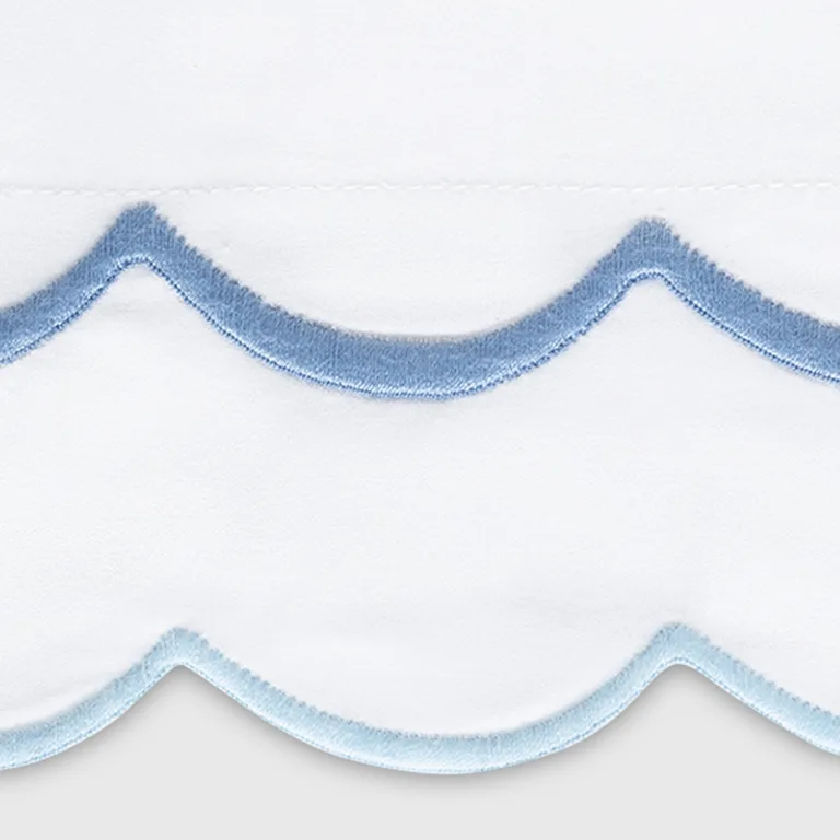 Schumacher India Flat Sheet in Azure
