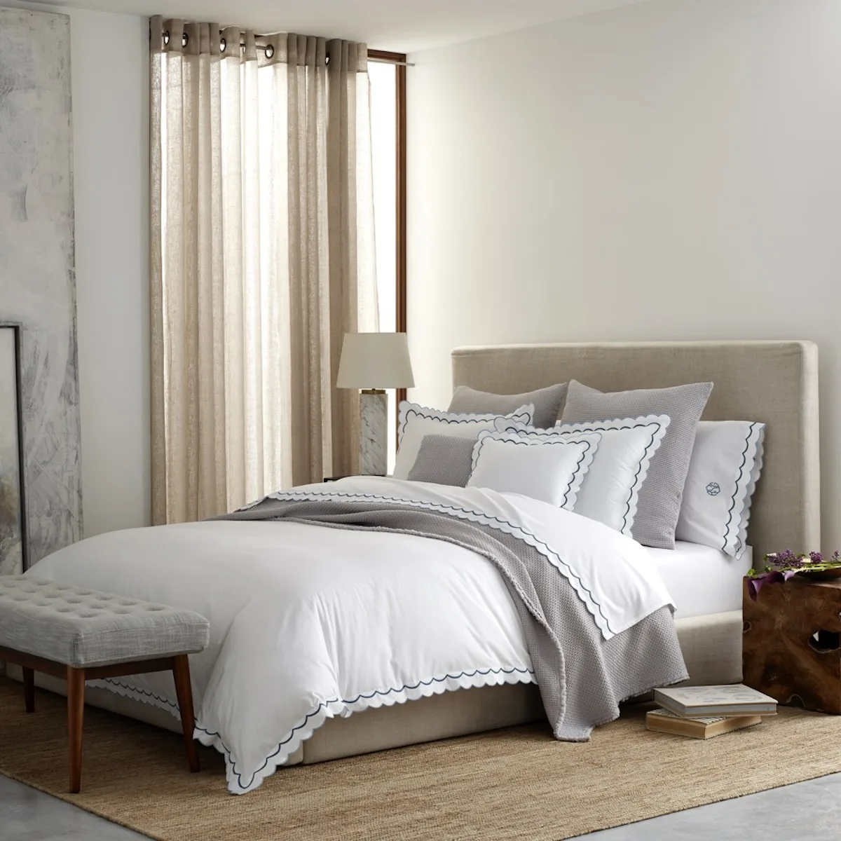 India Flat Sheet - Cerulean Schumacher India Flat Sheet in Cerulean
