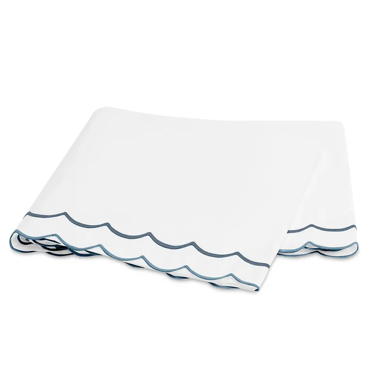 Schumacher India Flat Sheet in Hazy Blue