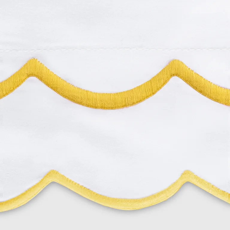Schumacher India Flat Sheet in Lemon