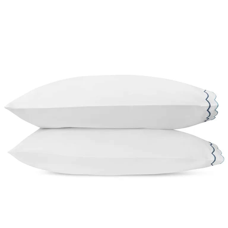 Schumacher India Pillowcase Pair in Hazy Blue