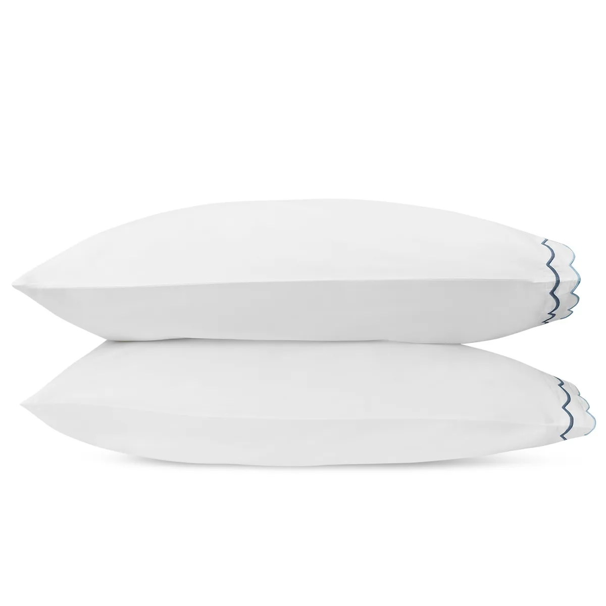 Schumacher India Pillowcase Pair in Hazy Blue
