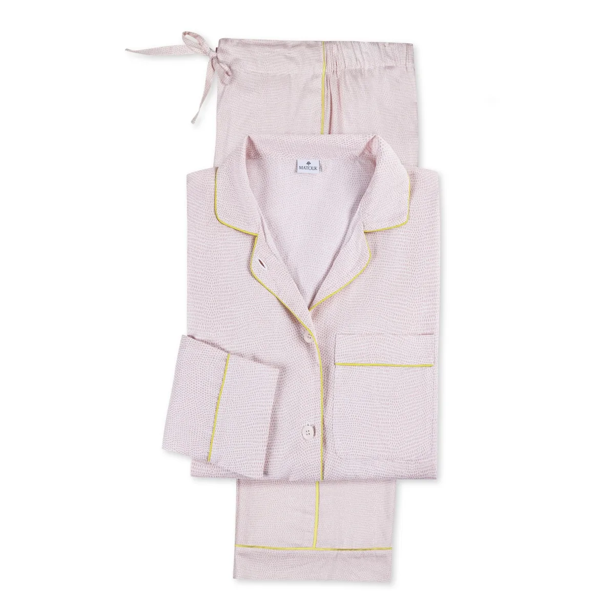 Schumacher Jasper Pajama Set in Peony/Lemon