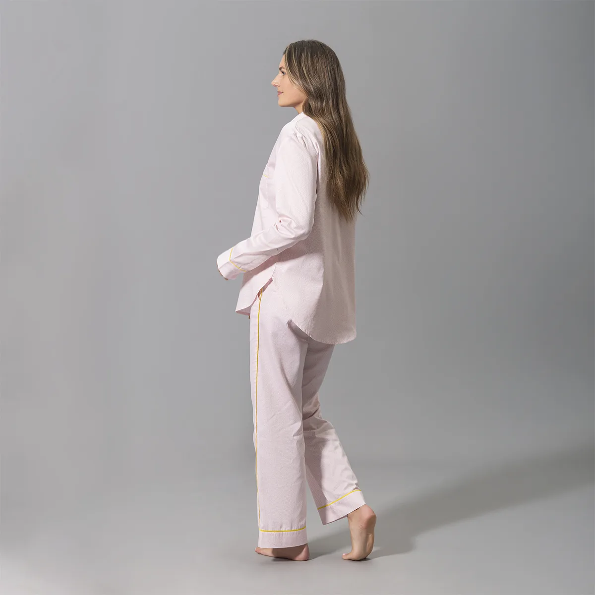 Schumacher Jasper Pajama Set in Peony/Lemon