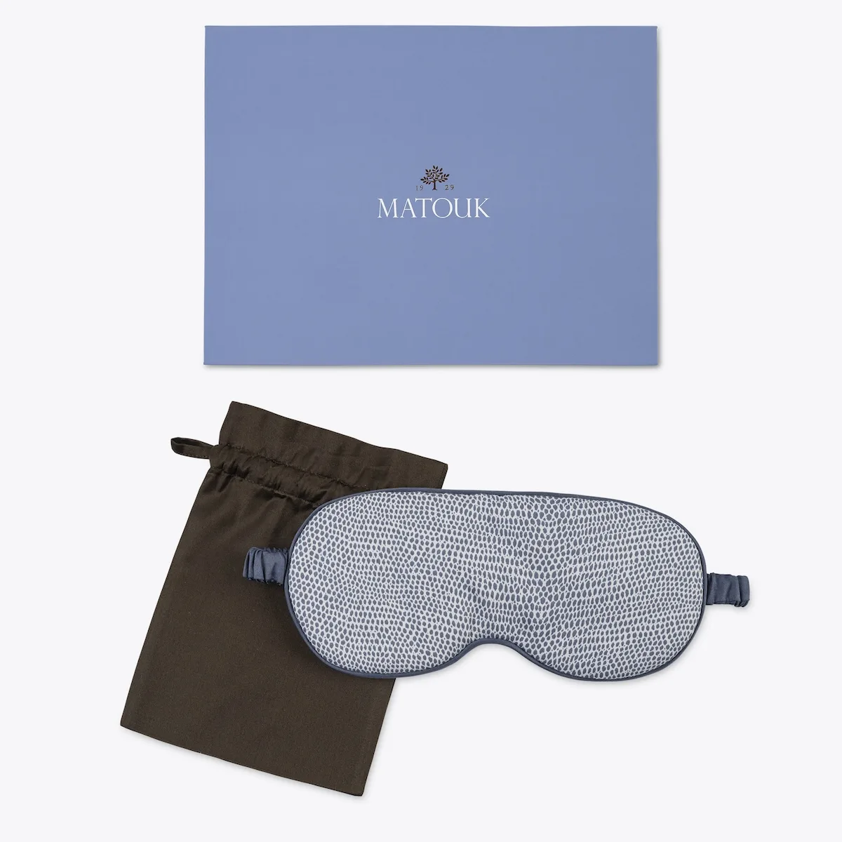 Schumacher Jasper Sleep Mask in Steel Blue (M243SMSKSB)