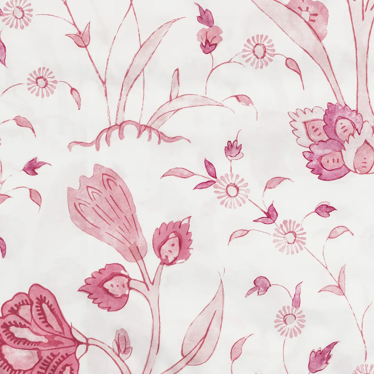 Schumacher Khilana Flat Sheet in Peony