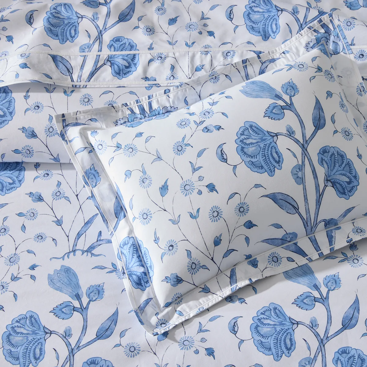 Khilana Flat Sheet - Peony Schumacher Khilana Flat Sheet in Peony