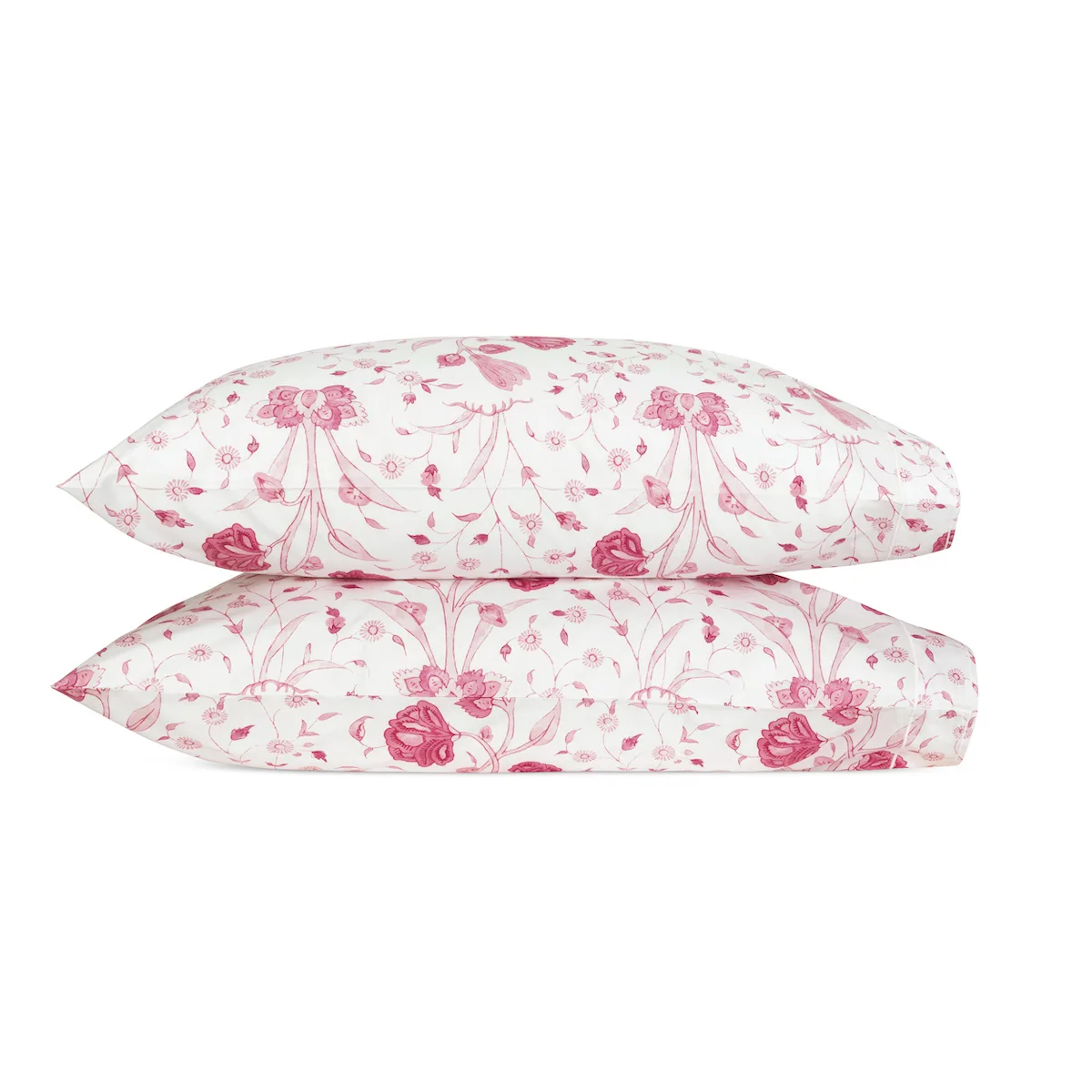 Schumacher Khilana Pillowcases in Peony