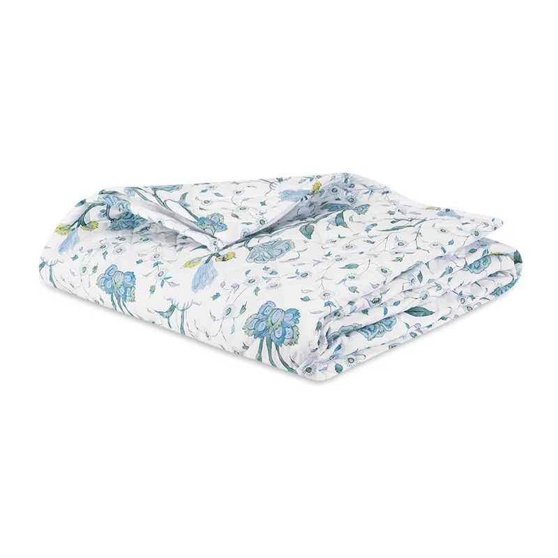Schumacher Khilana Quilt in Blue