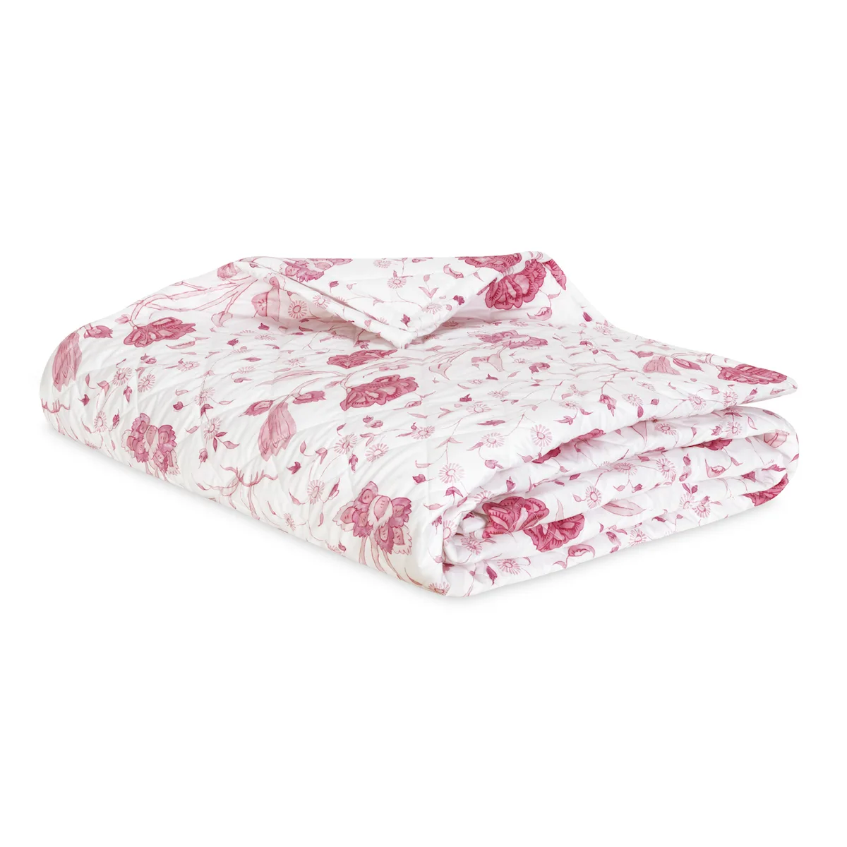 Schumacher Khilana Quilt in Peony