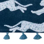 MSC015BCHTONA | Leaping Leopard Beach Towel - Navy Schumacher Leaping Leopard Beach Towel in Navy (MSC015BCHTONA)