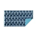 MSC015BCHTONA | Leaping Leopard Beach Towel - Navy Schumacher Leaping Leopard Beach Towel in Navy (MSC015BCHTONA)