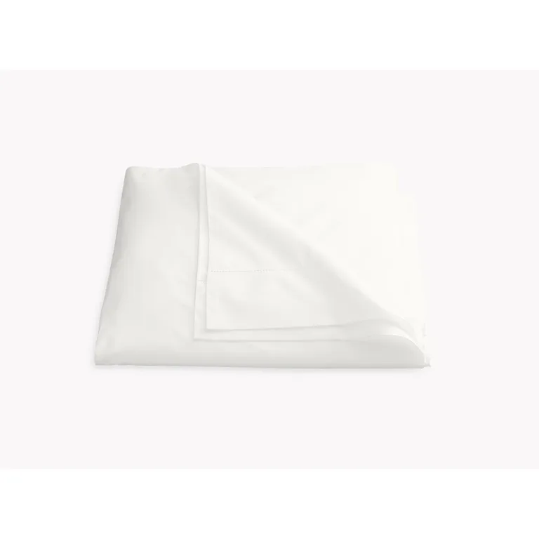 Schumacher Luca Hemstitch Duvet Cover in Bone