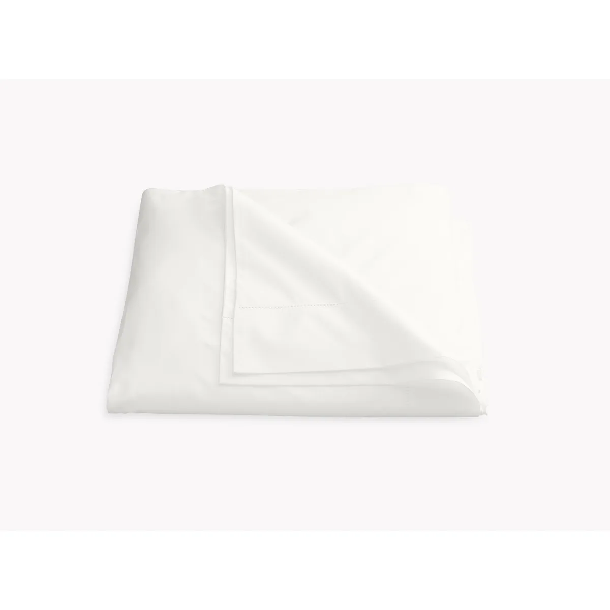 Schumacher Luca Hemstitch Duvet Cover in Bone