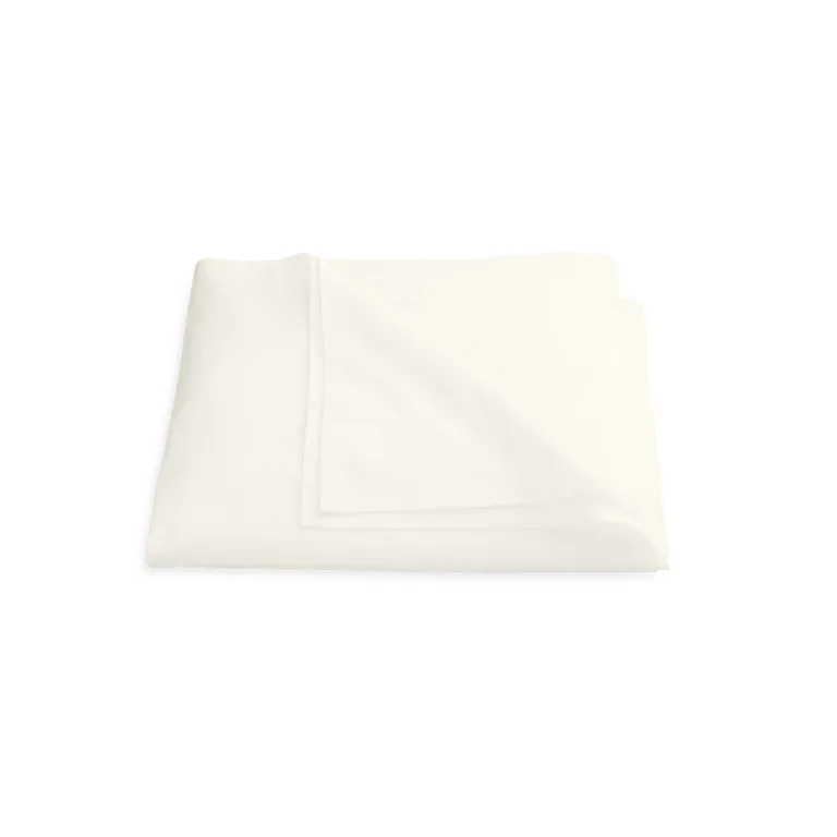 Schumacher Luca Hemstitch Duvet Cover in Ivory