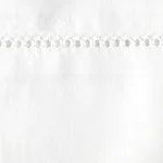 Luca Hemstitch Duvet Cover - White Schumacher Luca Hemstitch Duvet Cover in White