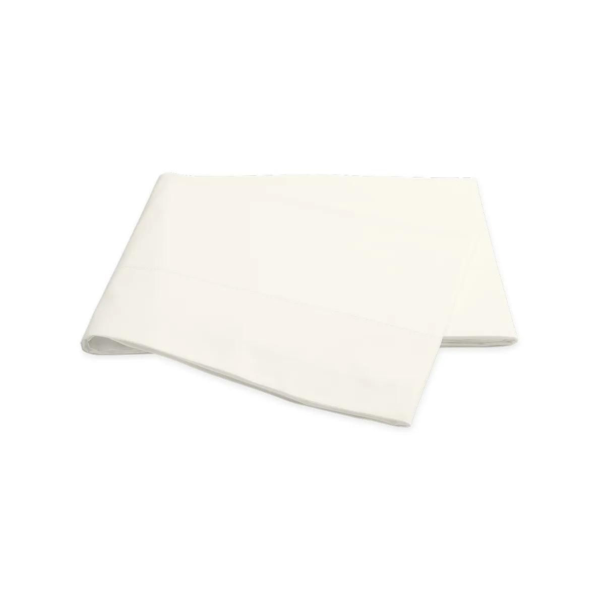 Schumacher Luca Hemstitch Flat Sheet in Ivory