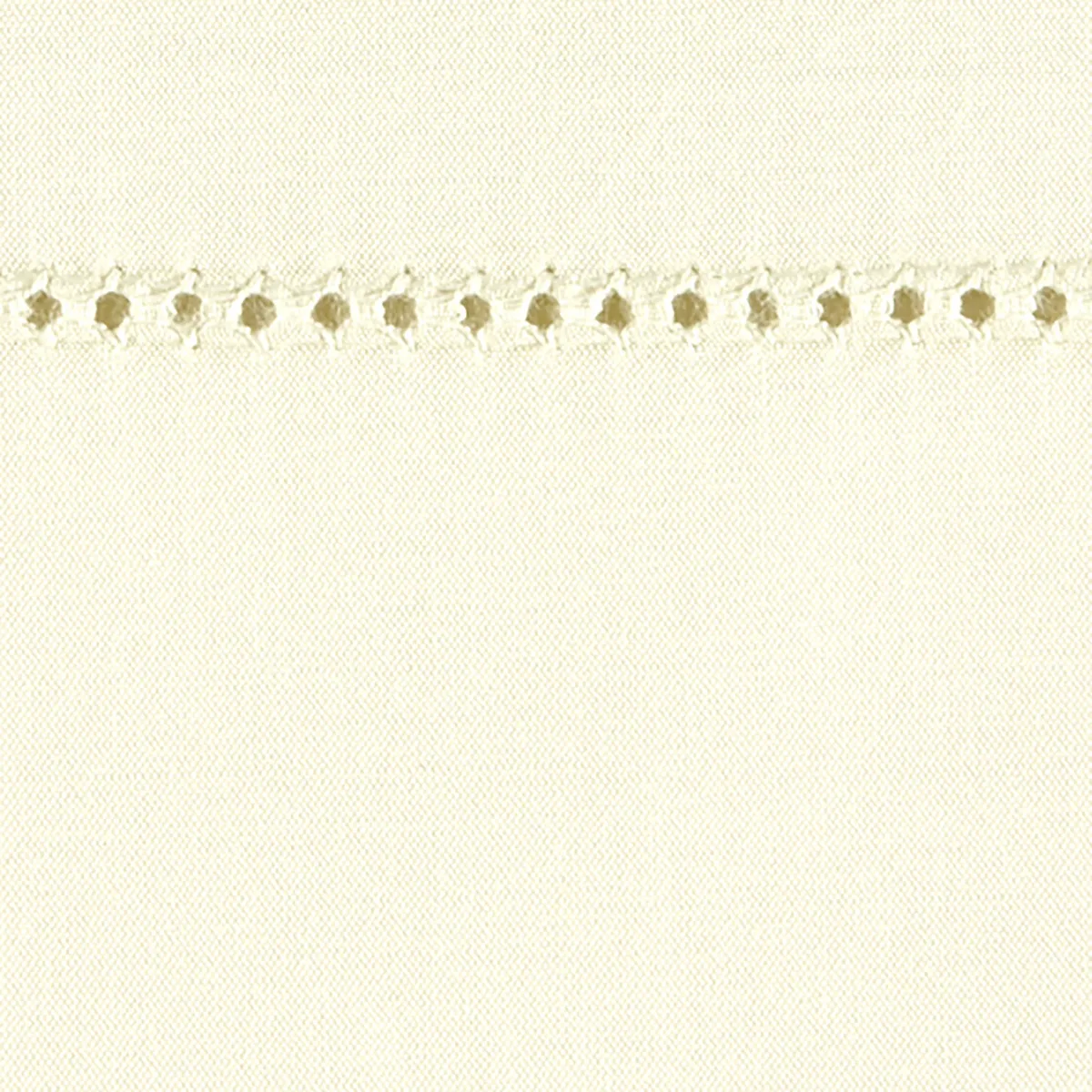 Schumacher Luca Hemstitch Flat Sheet in Ivory