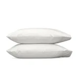 Luca Hemstitch Pillowcases - Bone Schumacher Luca Hemstitch Pillowcases in Bone