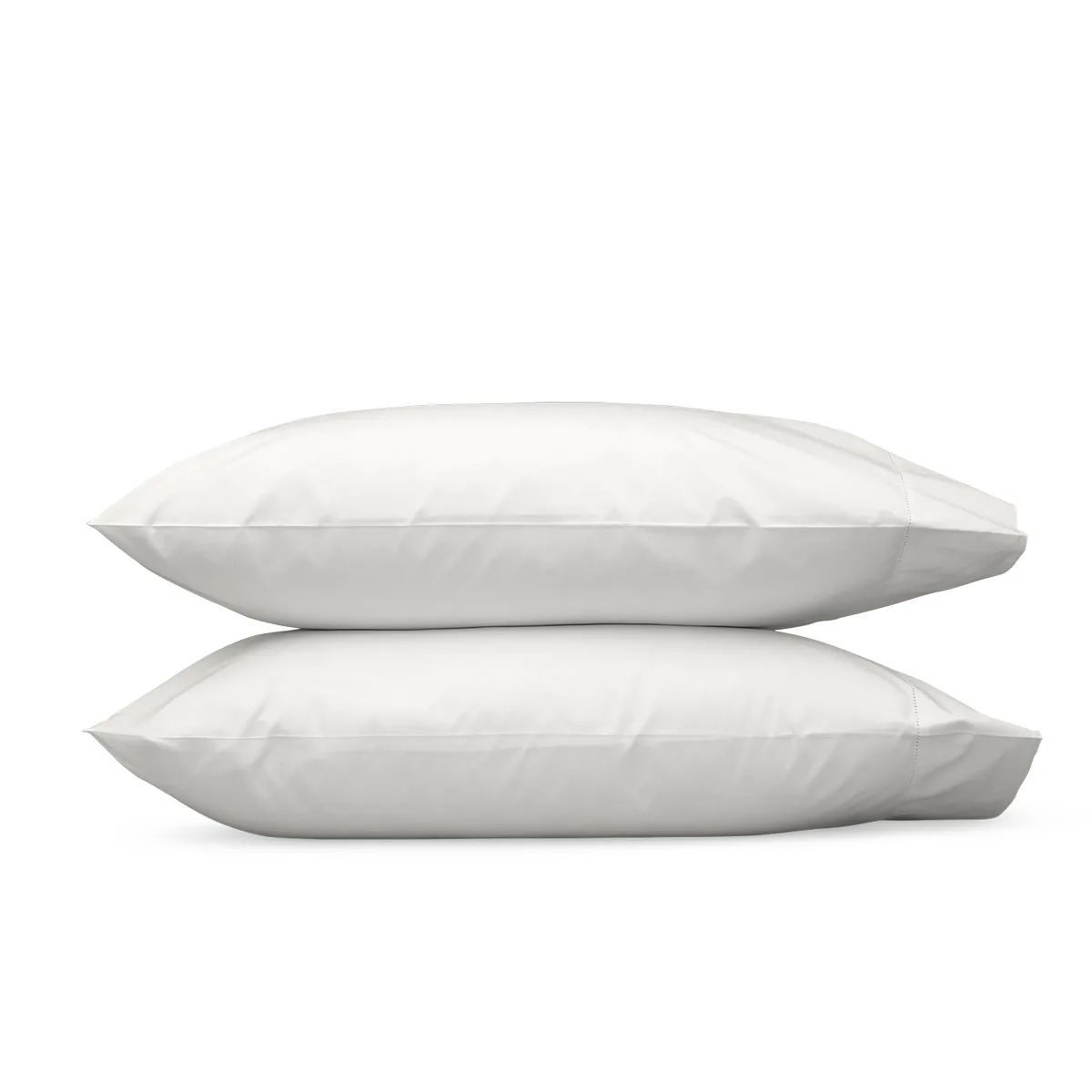 Schumacher Luca Hemstitch Pillowcases in Bone