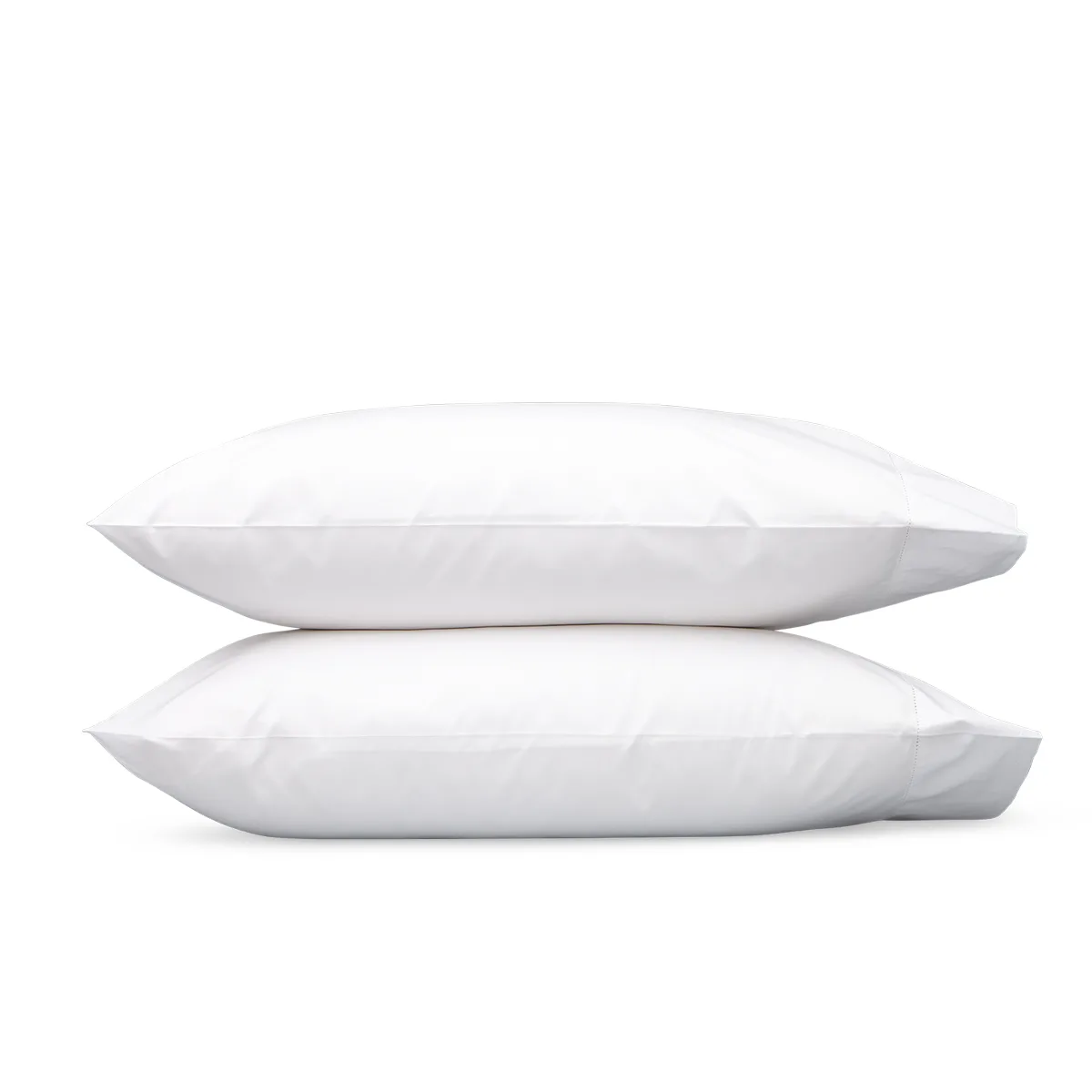 Schumacher Luca Hemstitch Pillowcases in White