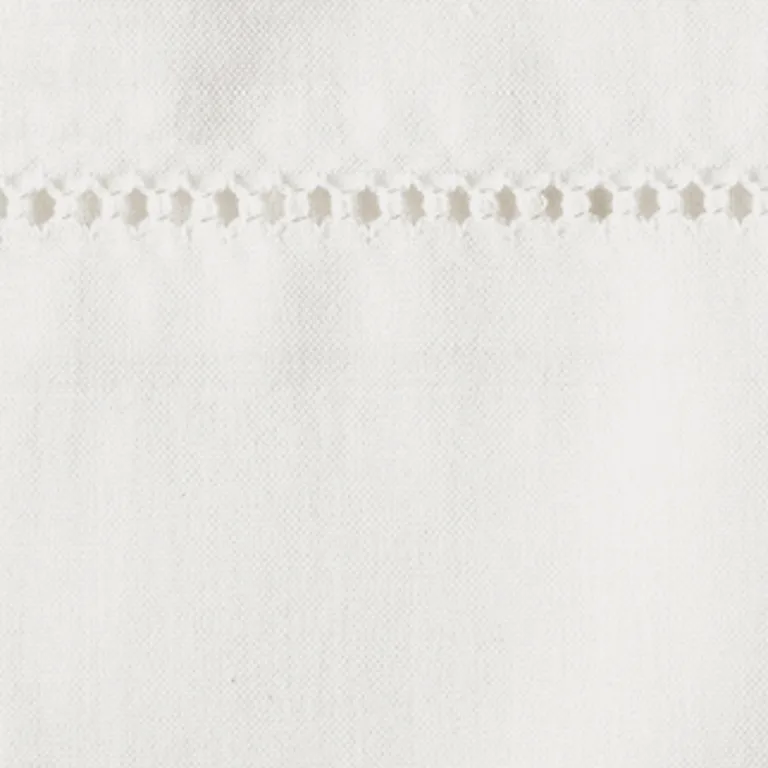 Schumacher Luca Hemstitch Sham in Bone
