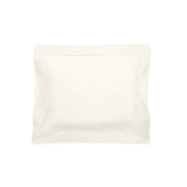 Schumacher Luca Hemstitch Sham in Ivory