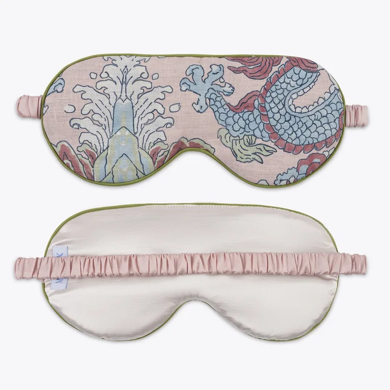 Schumacher Magic Mountain Linen Sleep Mask in Paradise (MSC070SMSKRS)