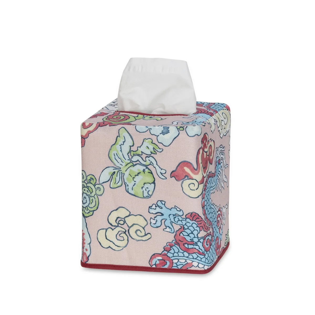 Schumacher Magic Mountain Tissue Box Cover in Paradise (MSC032TISSUERS)