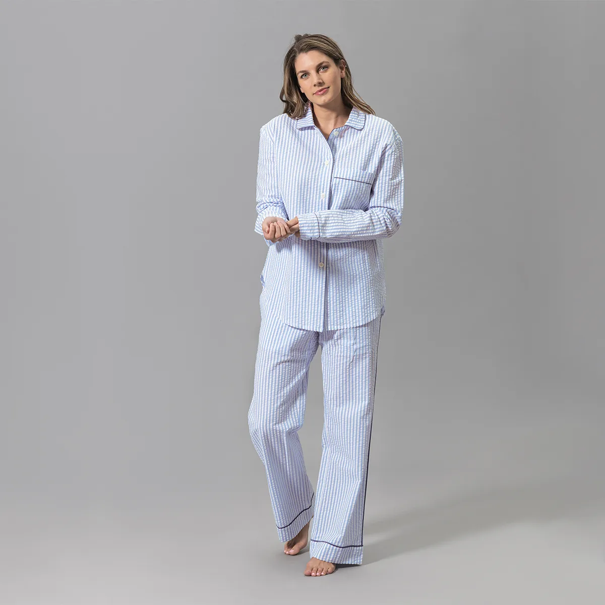Schumacher Matteo Pajama Set in Azure