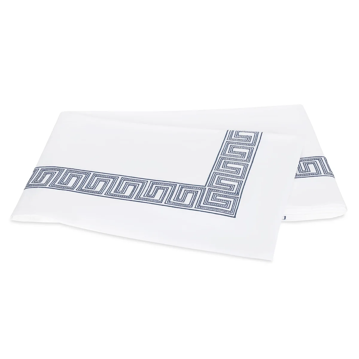 Schumacher Ophelia Flat Sheet in Indigo