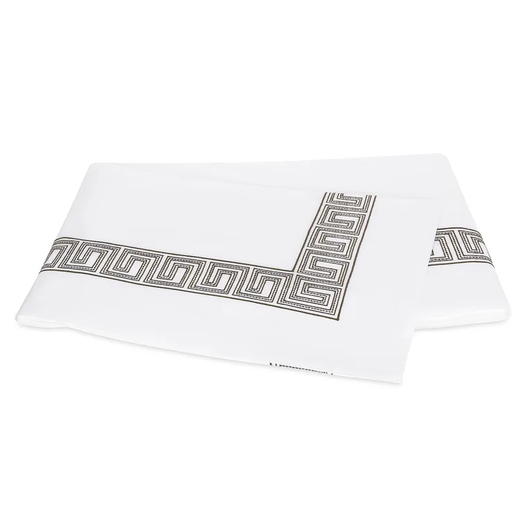 Schumacher Ophelia Flat Sheet in Mocha