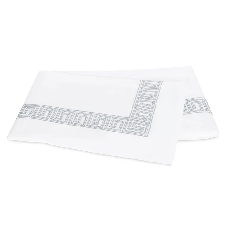 Schumacher Ophelia Flat Sheet in Silver