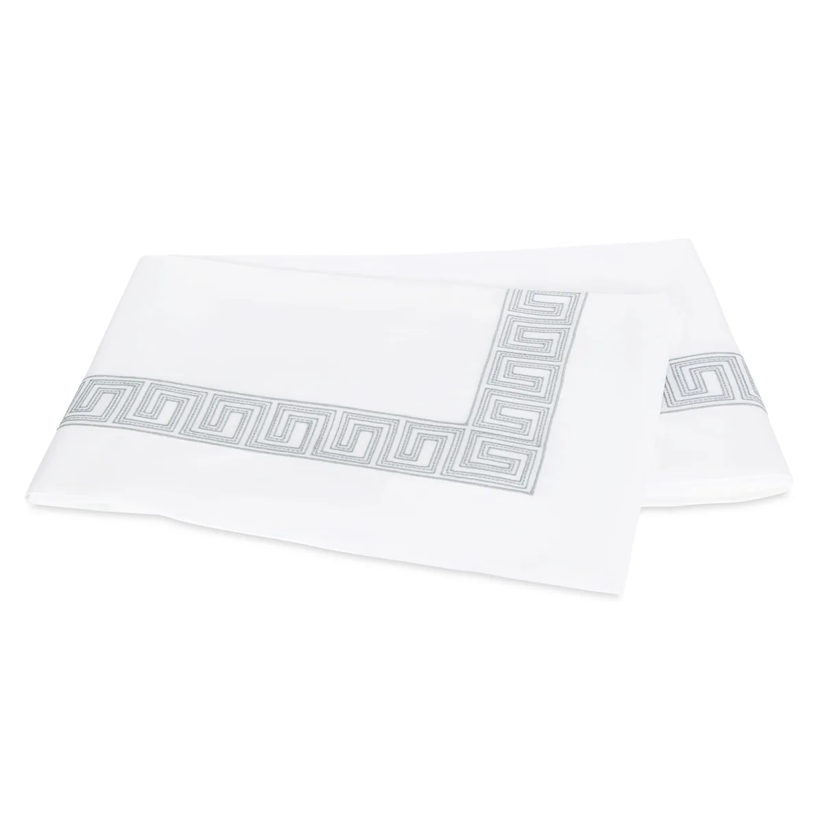 Schumacher Ophelia Flat Sheet in Silver