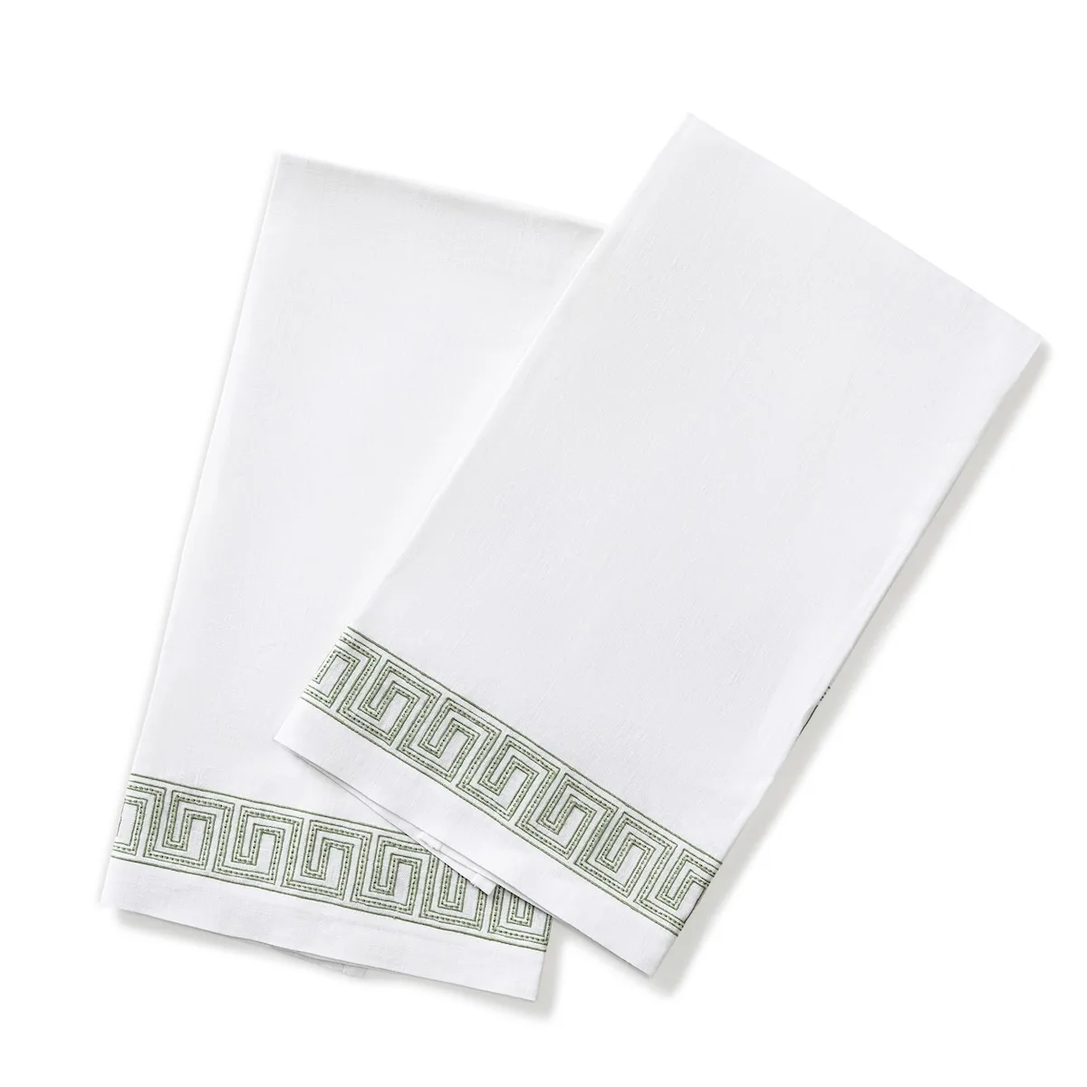Schumacher Ophelia Guest Towel, Set of 2 in Clover (MSC051GTOW2C8)