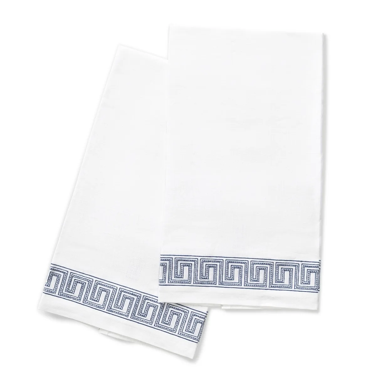 Schumacher Ophelia Guest Towel, Set of 2 in Indigo (MSC051GTOW2ID)