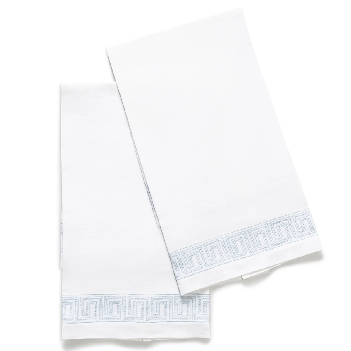Schumacher Ophelia Guest Towel, Set of 2 in Light Blue (MSC051GTOW2LB)