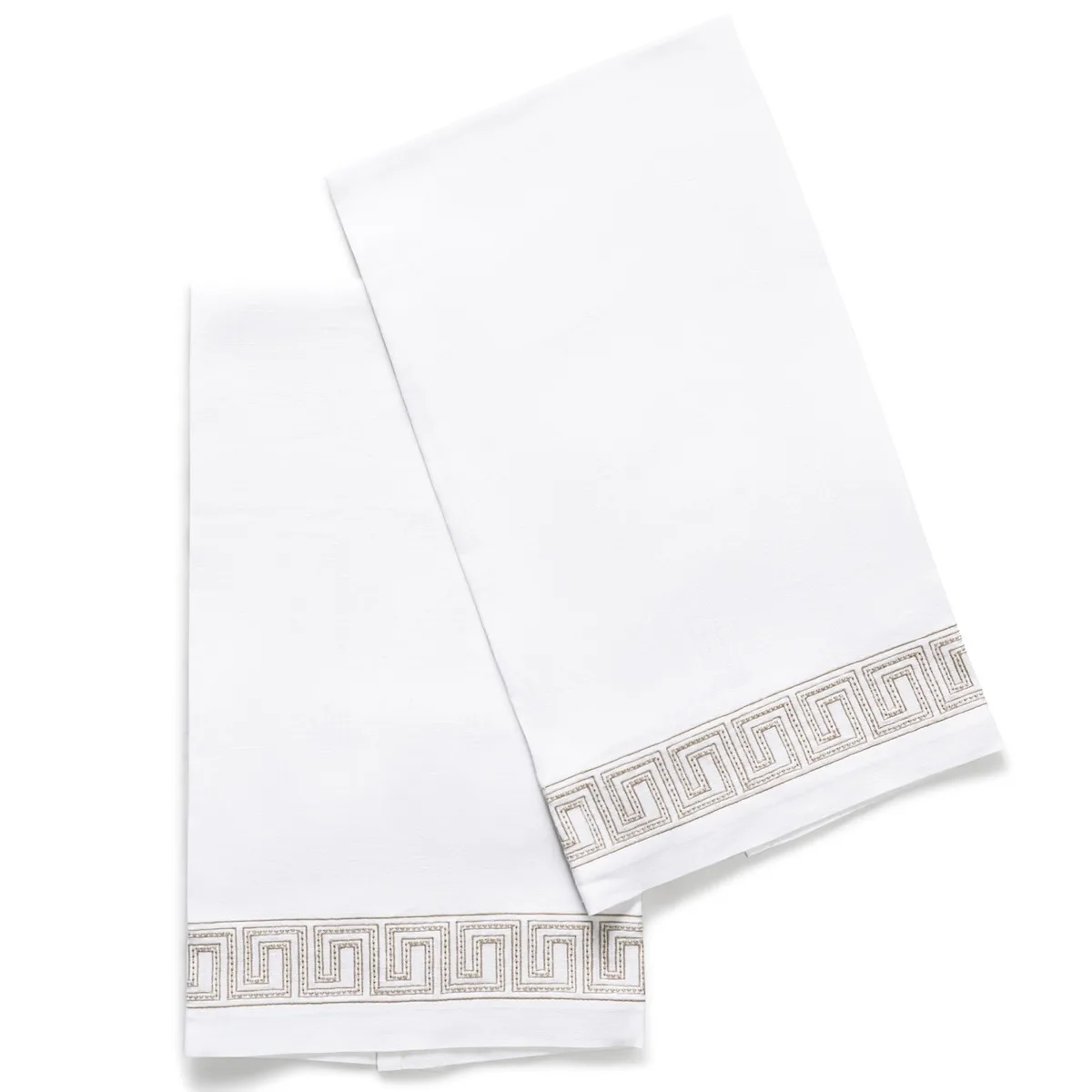 Schumacher Ophelia Guest Towel, Set of 2 in Linen (MSC051GTOW2LI)