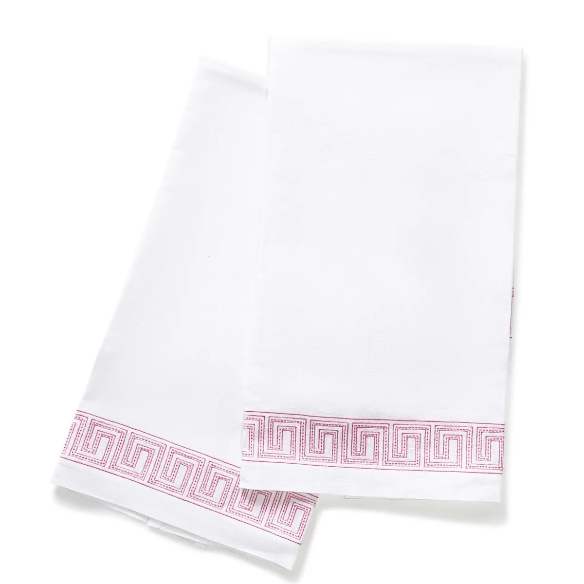 Schumacher Ophelia Guest Towel, Set of 2 in Peony (MSC051GTOW2PY)