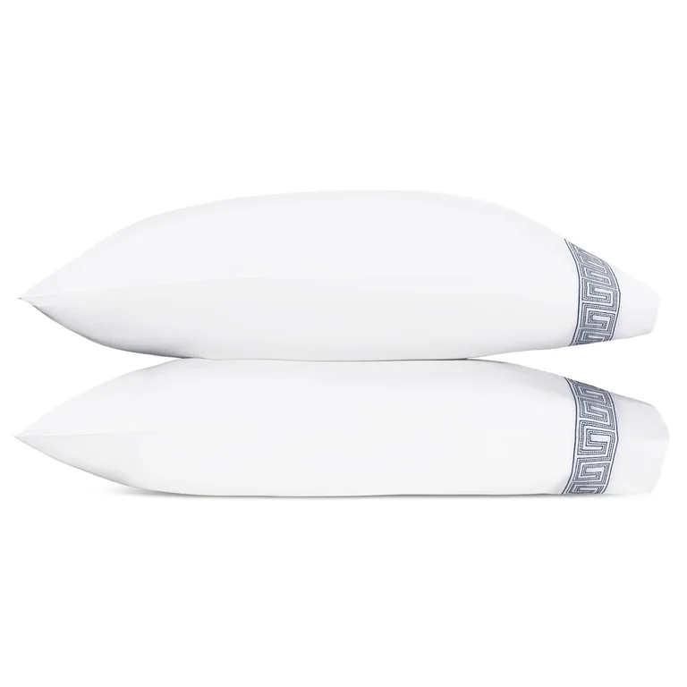Schumacher Ophelia Pillowcases in Indigo